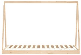 Estrutura de cama infantil 90x190 cm madeira de pinho maciça
