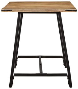 Mesa de jantar 140x70x75 cm madeira de mangueira maciça