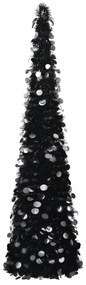 Árvore de Natal pop-up artificial 180 cm PET preto