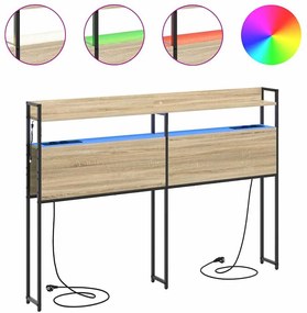 Cabeceira de armazenamento Carvalho Sonoma 150 cm