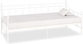 Estrutura sofá-cama 90x200 cm metal branco