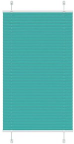 Gasolina verde Plissada Cega 75x150 cm Largura Tecido 74,4 cm