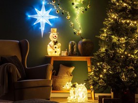 Decoração de urso polar branco com LED 34 cm SIVULA Beliani