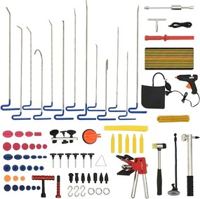 vidaXL 80 pcs conjunto ferramentas reparação de mossas sem repintura