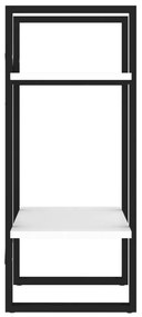Estante com 2 prateleiras 40x30x70 cm derivados madeira branco