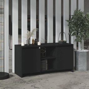 vidaXL Móvel de TV 102x37,5x52,5 cm derivados de madeira preto
