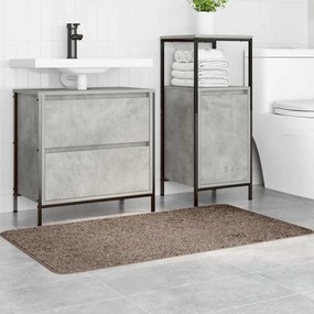 Tapete de Banho Retangular Castanho 70x120 cm Polipropileno Antiderrap