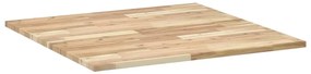 Tampo de mesa quadrado 80x80x2 cm madeira de acácia maciça
