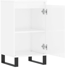 Aparadores 2 pcs 40x35x70 cm deriv. de madeira branco brilhante