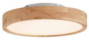 Plafon Escandinavo Madeira 40cm incl. LED Regulável - Pecker Escandinavo