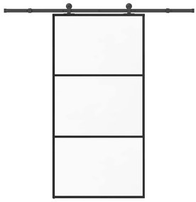 Porta deslizante c/ conj ferragens 102x205cm vidro ESG/alumínio