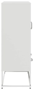 Móvel alto 68x39x111,5 cm aço branco