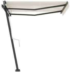 Toldo retrátil manual independente 350x250 cm cor creme