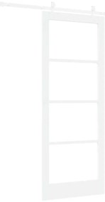 Porta Deslizante vidaXL com Conjunto de Hardware Branco 83x211 cm Made