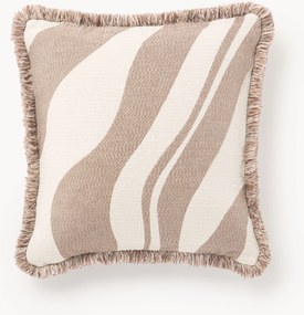 Capa de almofada em jacquard com franjas Rui