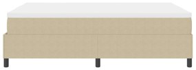 Cama Box Spring com Colchão Verde Claro Cinza 140x200 cm Tecido de Cor