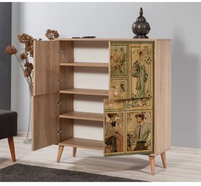 Armário Multiuso Multilux – Carvalho Sonoma – 95x111x36 cm