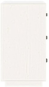 Mesa de cabeceira 40x40x75 cm madeira de pinho maciça branco