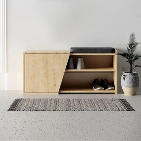 Sapateira Fiona com Prateleiras e Soft-Close – 104x47x37 cm – Carvalho