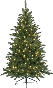 HOMCOM Árvore de Natal Artificial 150 cm com 220 Luzes LED 588 Ramos e Suporte de Metal Árvore Natalina para Interior Verde | Aosom Portugal