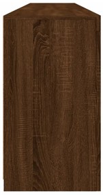 Aparador com luzes LED 202x37x67 cm carvalho castanho