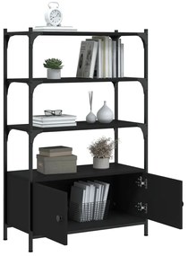 Estante c/ 3 prateleiras 70x30x109,5 cm derivados madeira preto