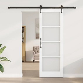 Porta Deslizante vidaXL com Conjunto de Ferragens 'ORKDAL'Branco 73.5x