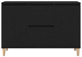 Sideboard vidaXL Carvalho Preto 101x35x60 cm em Madeira de Engenharia