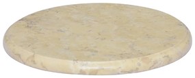 Tampo de mesa Ø40x2,5 cm mármore cor creme