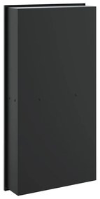 Nicho parede p/ duche 32x62x9 cm aço inoxidável preto mate
