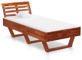 Estrutura de cama 100x200 cm madeira de acácia maciça - 252700
