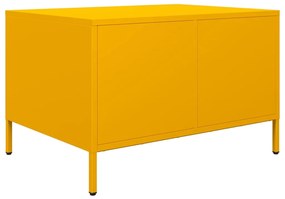 Móvel de TV 68x50x43,5 cm aço laminado a frio amarelo mostarda