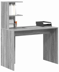 Mesa de Escrita Cinzenta Cinzento Sonoma Aglomerado de partículas