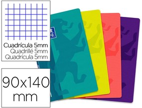 Caderno Agrafado Oxford Openflex 90 X 140 mm 48 F Quadricula 5 mm Cores Sortidas
