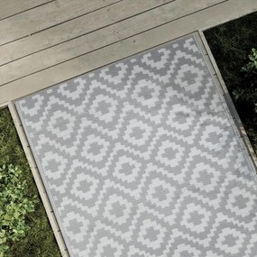 Tapete de exterior 120x180 cm ARAKIL PP cinzento