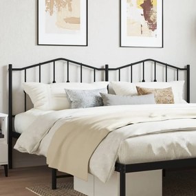 Cabeceira de cama 160 cm metal preto