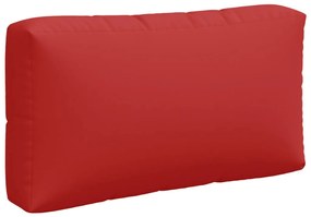 Almofadões de paletes 3 pcs tecido vermelho