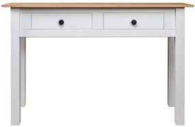 Mesa consola 110x40x72 cm pinho maciço Panama branco