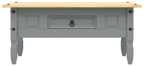 Mesa de centro Corona pinho mexicano 100x55x44 cm cinzento