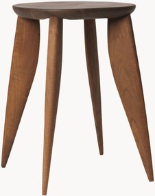 Mesa de apoio redonda em madeira de nogueira Feve