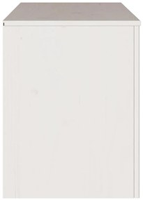 Aparador de TV vidaXL "DRAMMEN" Branco 99x43x55 cm Madeira Sólida de P