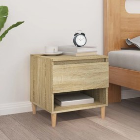 Mesa de cabeceira 50x46x50 cm derivados madeira carvalho sonoma