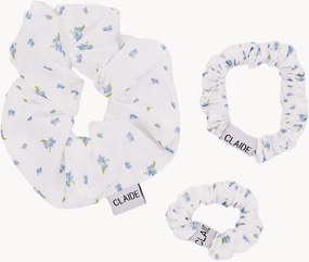 Elásticos para cabelo em algodão Soft Bloom, conjunto de 3