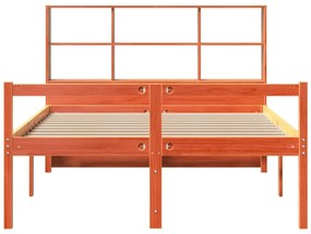 Cama com estante sem colchão 160x200 cm madeira maciça