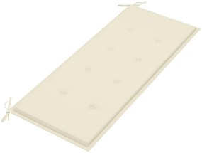 Banco de jardim 2 lugares c/ almofadão 120 cm eucalipto maciço