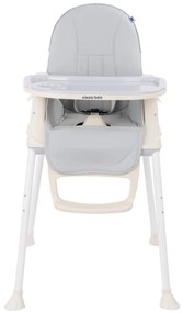 Cadeira refeição para bebé 3 em 1 Creamy Cinzento