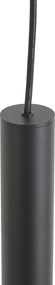 Candeeiro suspenso de design preto GU10 50mm IP44 - Tuba