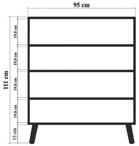Armário Multiuso Multilux – Branco, Roxo, Lilás – 95x111x36 cm