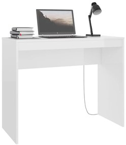 Secretária 90x40x72 cm derivados de madeira branco brilhante