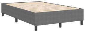 Cama Box vidaXL Cinza Claro Duplo Pequeno em Tecido Corduroy